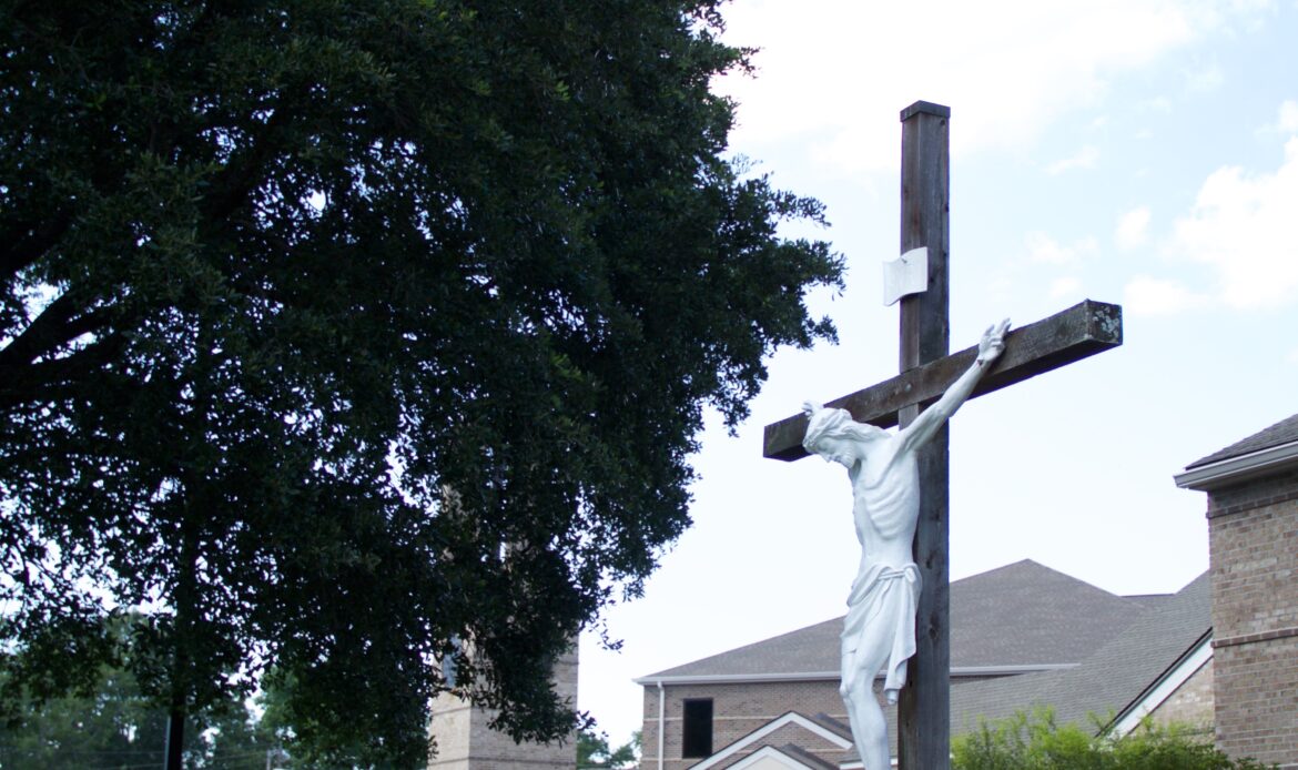 Outdoor statues around our campus help to provide a place for reflection